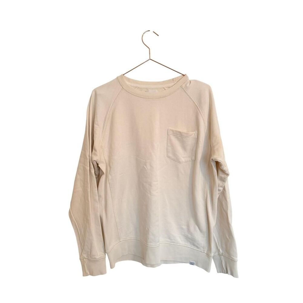 Norse-projects Men's Cream Sweatshirt Pocket Size M
